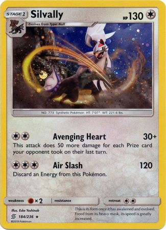 Silvally (184/236) (Cosmos Holo) [Sol y Luna: Mentes unificadas] 