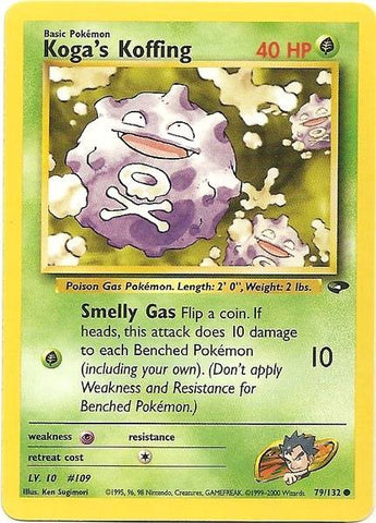 Koffing de Koga (79/132) [Gym Challenge Unlimited] 