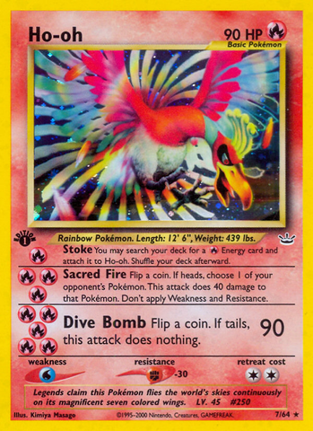 Ho-oh (7/64) [Neo Revelación 1.ª edición] 