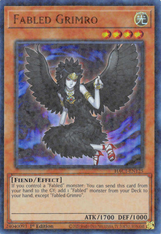 Fabled Grimro (Duel Terminal) [HAC1-EN125] Paralelo Raro 
