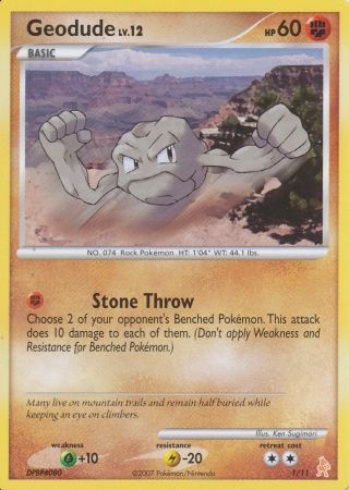 Geodude (1/11) [Diamante y Perla: Kit de entrenador - Lucario] 
