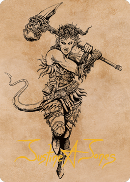 Karlach, Fury of Avernus Art Card (54) (Firma estampada en oro) [Commander Legends: Battle for Baldur's Gate Art Series] 