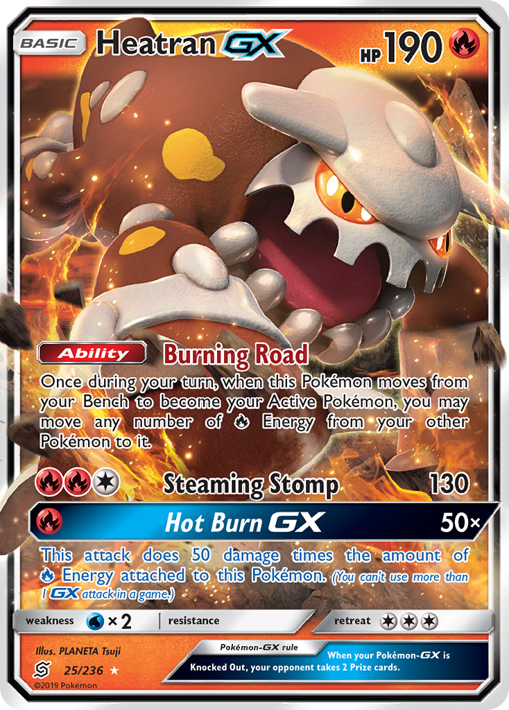 Heatran GX (25/236) [Sol y Luna: Mentes unificadas] 
