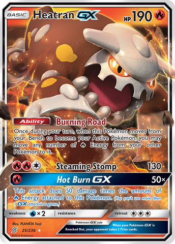 Heatran GX (25/236) [Sol y Luna: Mentes unificadas] 