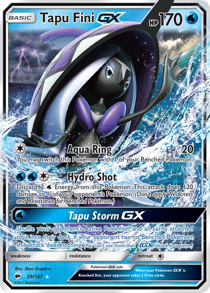 Tapu Fini GX (39/147) [Sol y Luna: Sombras ardientes] 