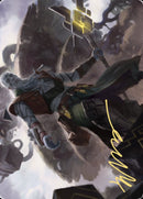 Tarjeta artística de Orah, Hierofante Skyclave (firma estampada en oro) [Serie de arte Zendikar Rising] 