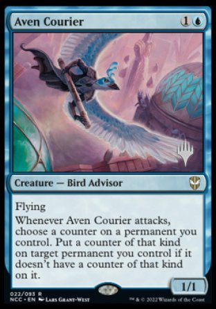 Aven Courier (paquete promocional) [Calles de las nuevas promociones de Capenna Commander] 