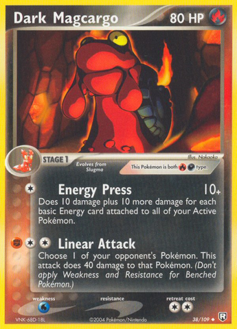 Dark Magcargo (38/109) [EX: El regreso del Team Rocket] 