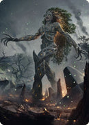 Tarjeta de arte encarnada de Titania, Gaea [Serie de arte de guerra de los hermanos] 