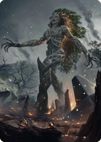 Tarjeta de arte encarnada de Titania, Gaea [Serie de arte de guerra de los hermanos] 