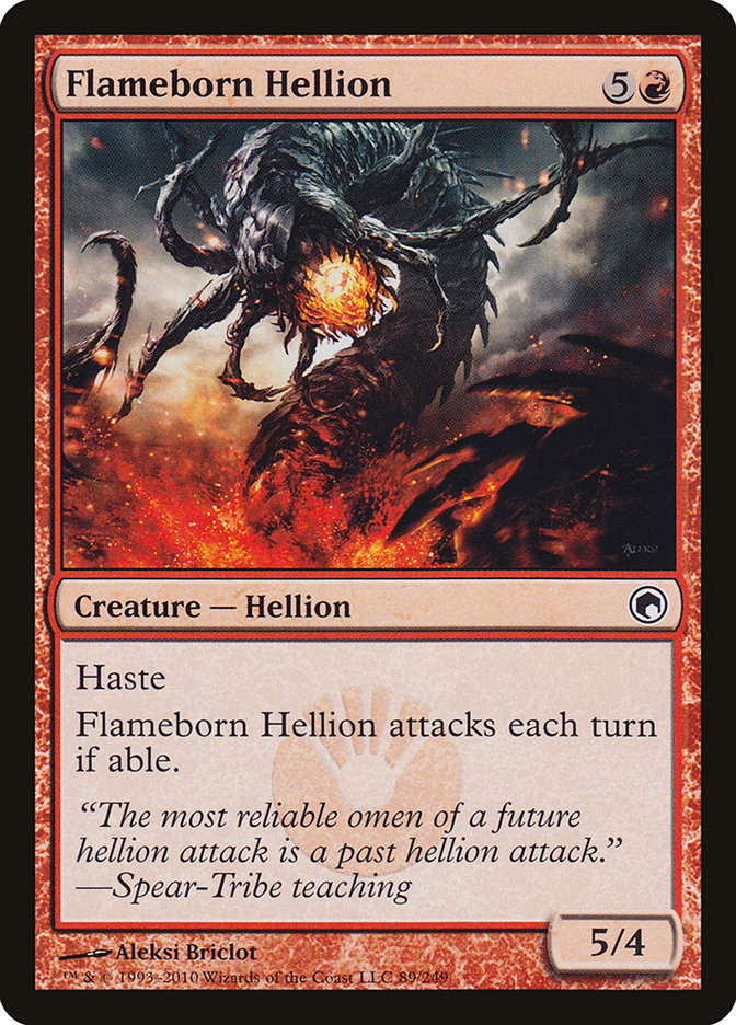 Hellion nacido de las llamas [Cicatrices de Mirrodin] 