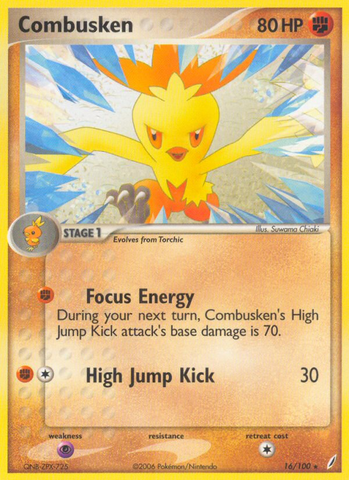 Combusken (16/100) [EX: Guardianes de Cristal] 