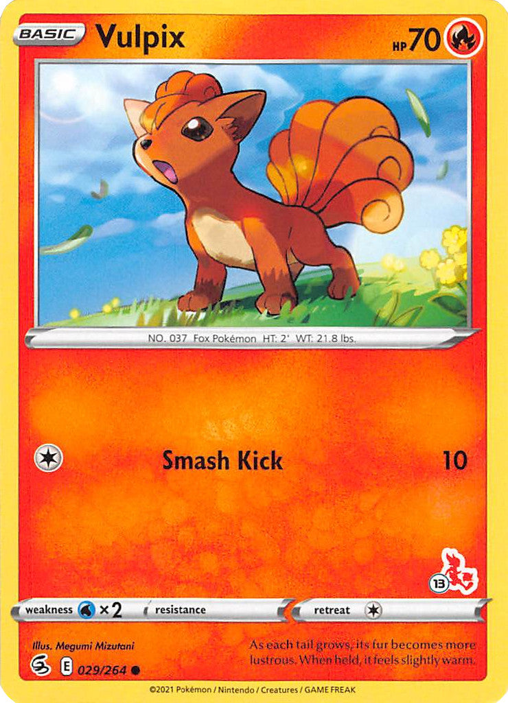 Vulpix (029/264) (Sello de Cinderace n.° 13) [Battle Academy 2022] 