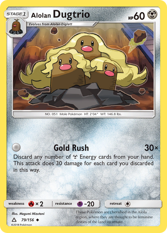 Alolan Dugtrio (79/156) [Sol y Luna: Ultra Prisma] 