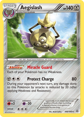 Aegislash (100/160) [XY: Choque primigenio] 