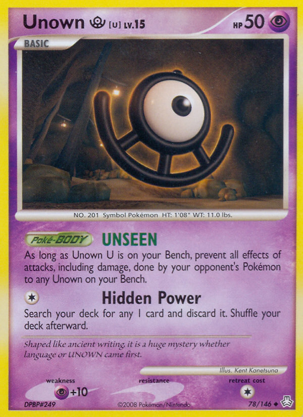Unown U (78/146) [Diamante y Perla: Leyendas despiertas] 