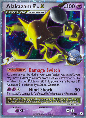 Alakazam LV.X (103/111) [Platino: Rivales en ascenso] 