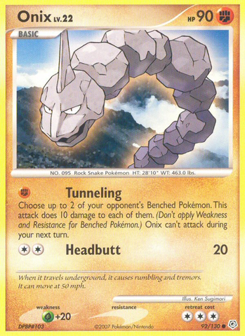 Onix (92/130) [Diamante y Perla: Conjunto básico] 