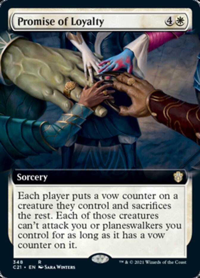 Promesa de lealtad (arte extendido) [Commander 2021] 