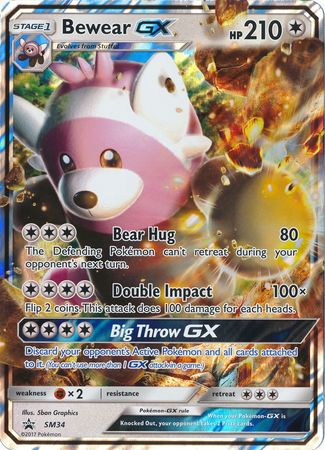 Bewear GX (SM34) (Tarjeta Jumbo) [Sol y Luna: Promociones Black Star] 