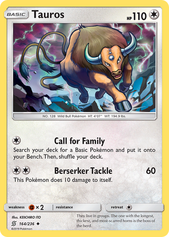 Tauros (164/236) [Sol y Luna: Mentes unificadas] 