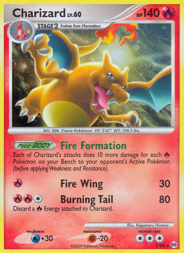 Charizard (1/99) (Holo de hielo agrietado) [Platino: Arceus] 