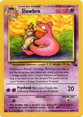 Slowbro (43/62) [Fossil ilimitado] 