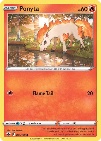 Ponyta (021/189) [Espada y escudo: Resplandor astral] 