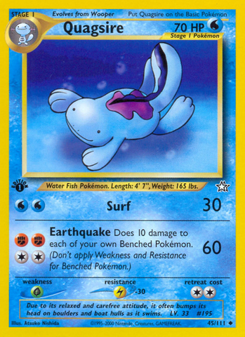 Quagsire (45/111) [Neo Génesis 1.ª edición] 