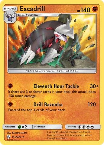 Excadrill (115/236) [Sol y Luna: Eclipse cósmico] 
