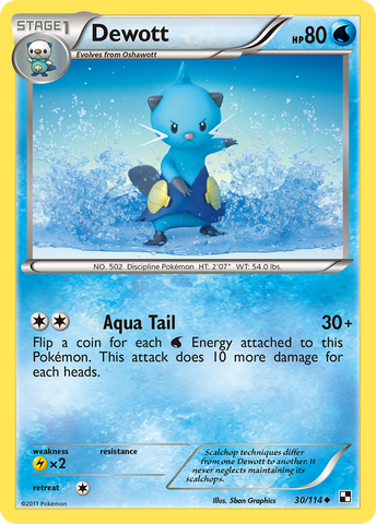 Dewott (30/114) [Blanco y negro: Conjunto básico] 