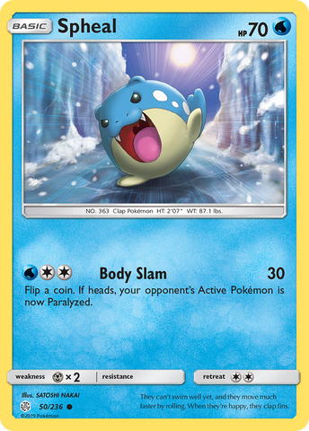 Spheal (50/236) [Sol y Luna: Eclipse cósmico] 