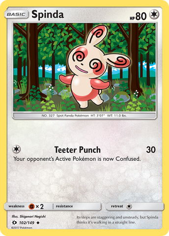 Spinda (102/149) [Sol y Luna: Conjunto básico] 