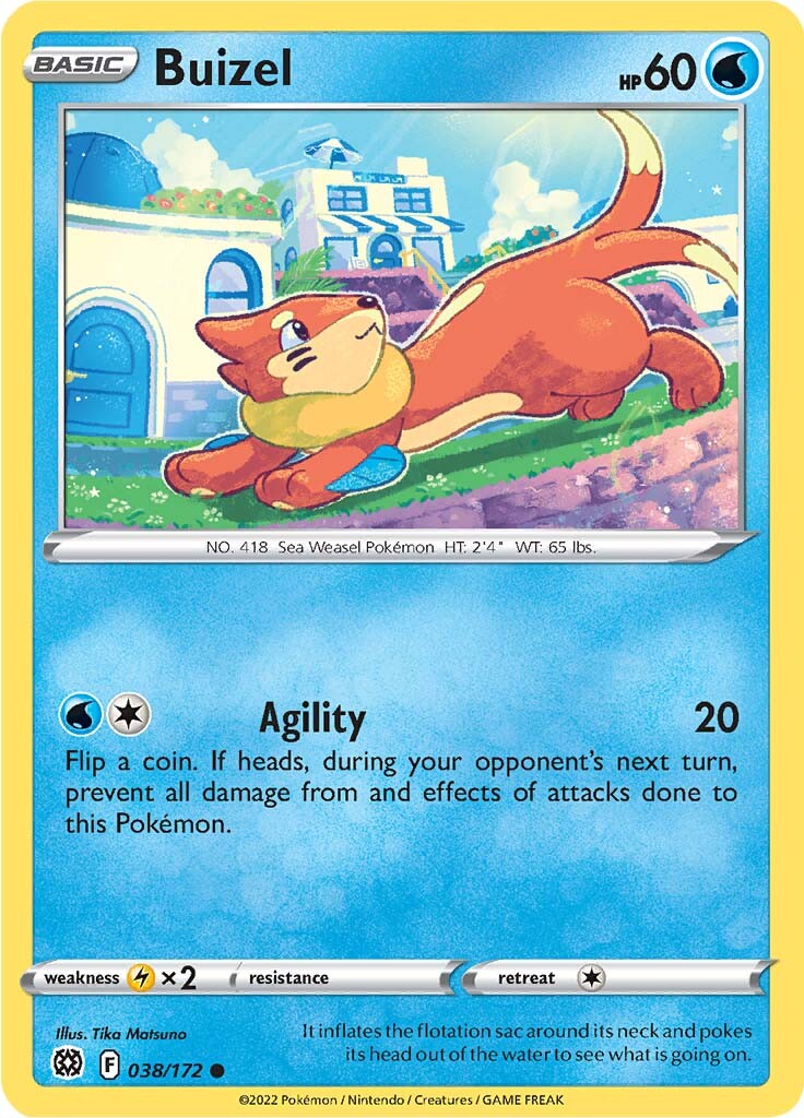 Buizel (038/172) [Espada y Escudo: Estrellas Brillantes] 