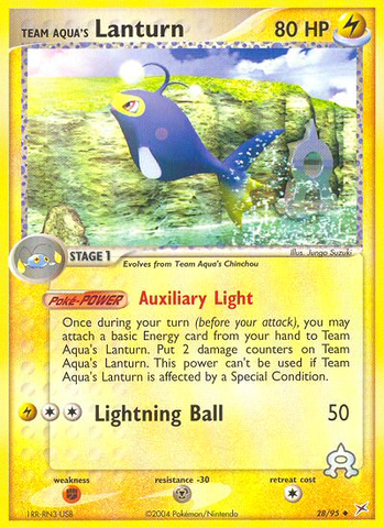 Lanturn del Equipo Aqua (28/95) [EX: Equipo Magma vs Equipo Aqua] 