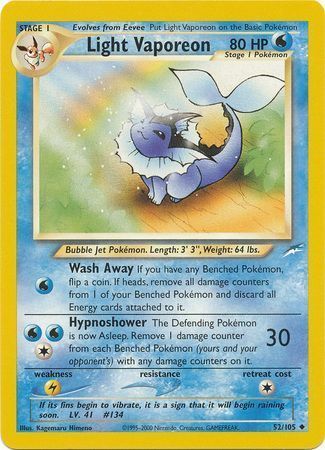 Vaporeon ligero (52/105) [Neo Destiny Unlimited] 