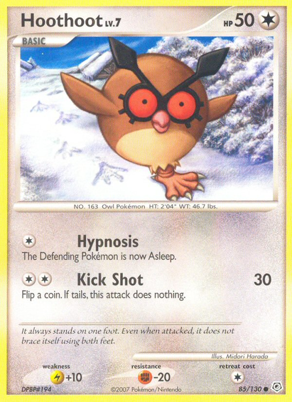 Hoothoot (85/130) [Diamante y perla: conjunto básico] 