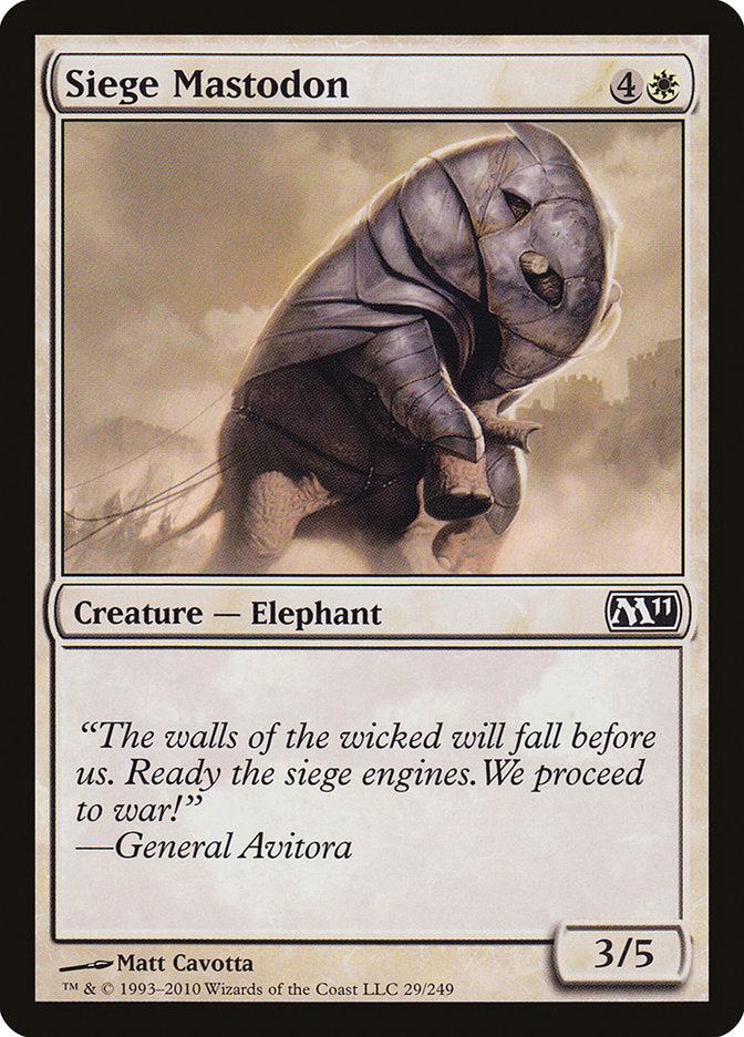 Mastodonte de asedio [Magic 2011] 