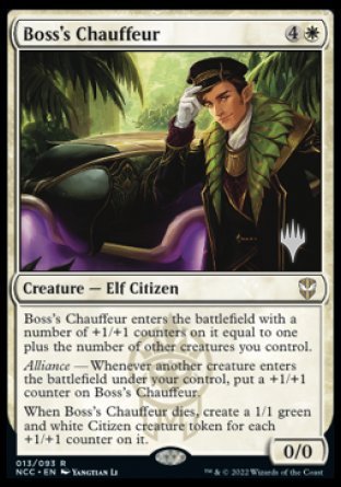 Chofer del jefe (paquete promocional) [Streets of New Capenna Commander Promos] 