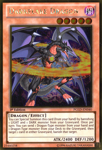 Dragón Darkflare [PGLD-EN040] Oro Raro 