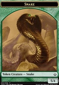 Serpiente // Ficha de doble cara zombi [Fichas de la hora de la devastación] 