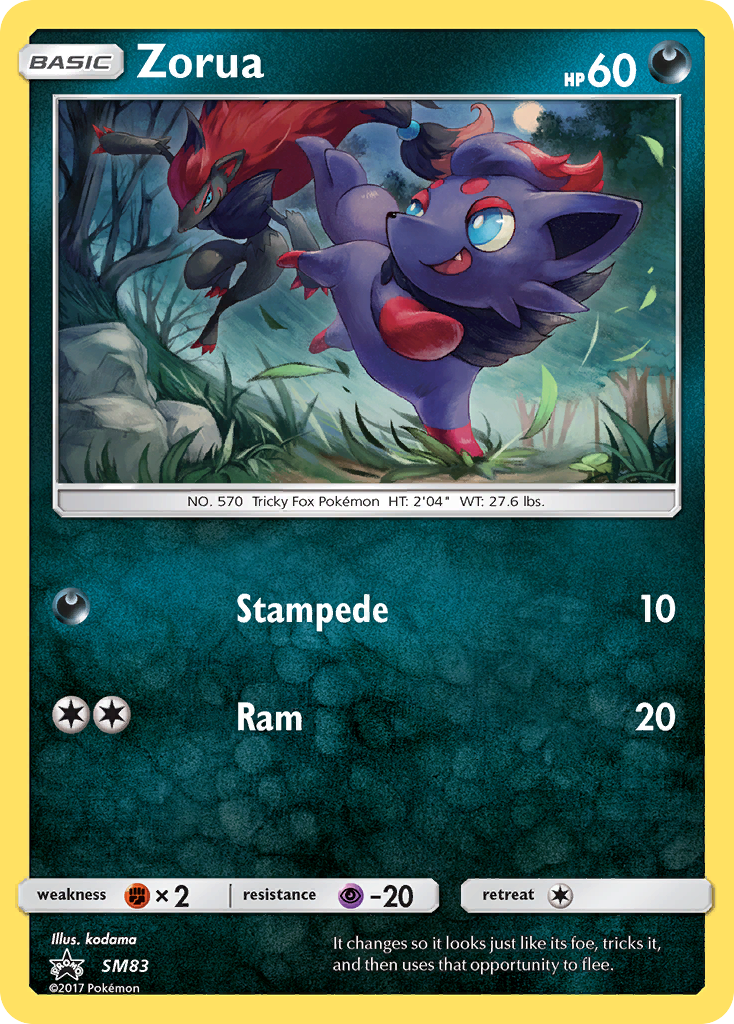 Zorua (SM83) [Sol y Luna: Promociones de Black Star] 