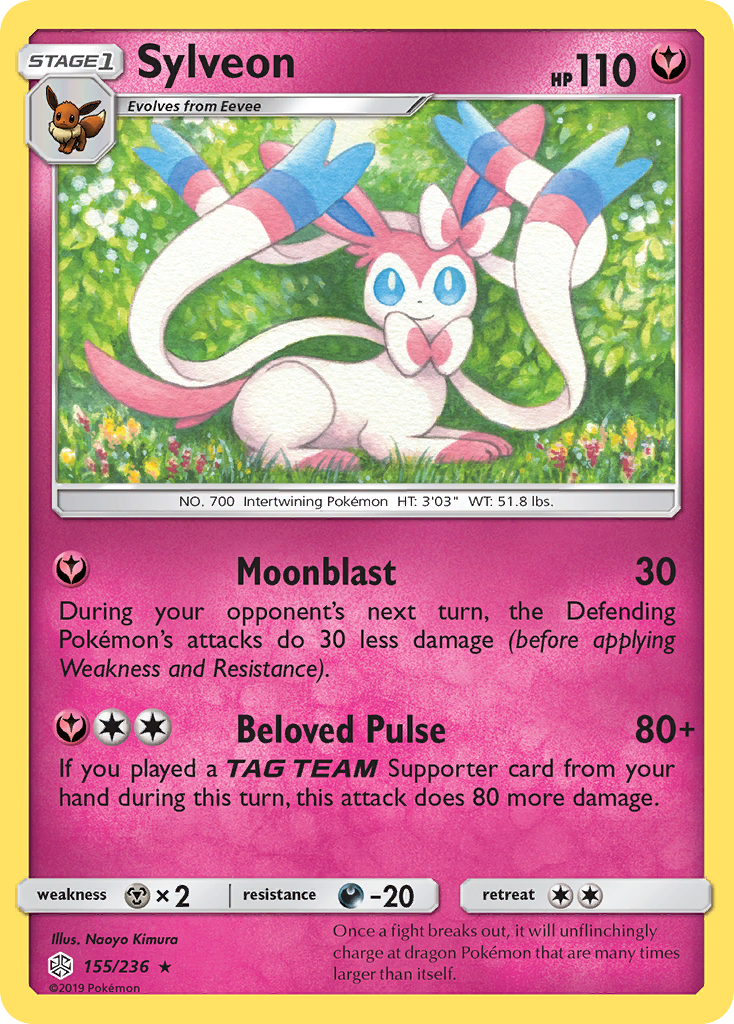 Sylveon (155/236) [Sol y Luna: Eclipse cósmico] 