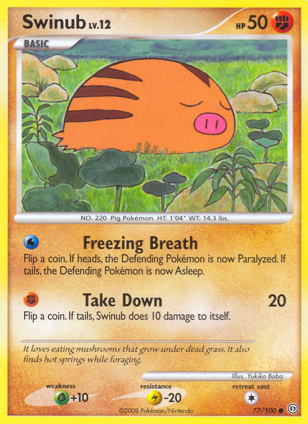 Swinub (77/100) [Diamante y Perla: Stormfront] 
