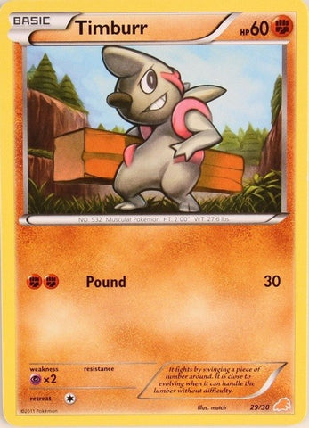Timburr (29/30) [Blanco y negro: Kit de entrenamiento - Excadrill] 