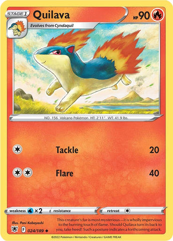 Quilava (024/189) [Espada y escudo: Resplandor astral] 