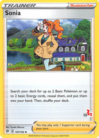 Sonia (167/192) (Sello de Cinderace n.° 45) [Battle Academy 2022] 