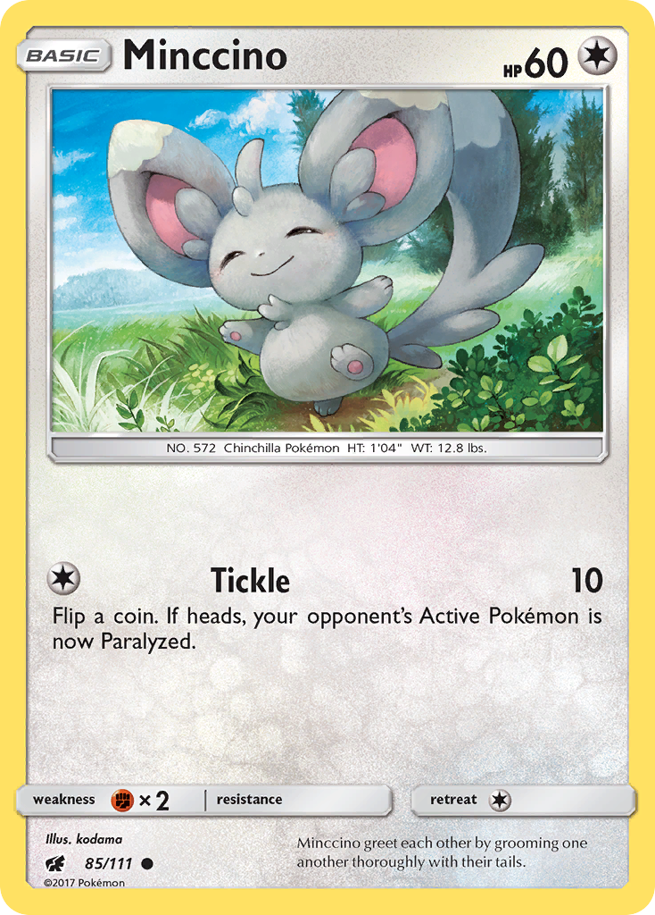 Minccino (85/111) [Sol y Luna: Invasión Carmesí] 