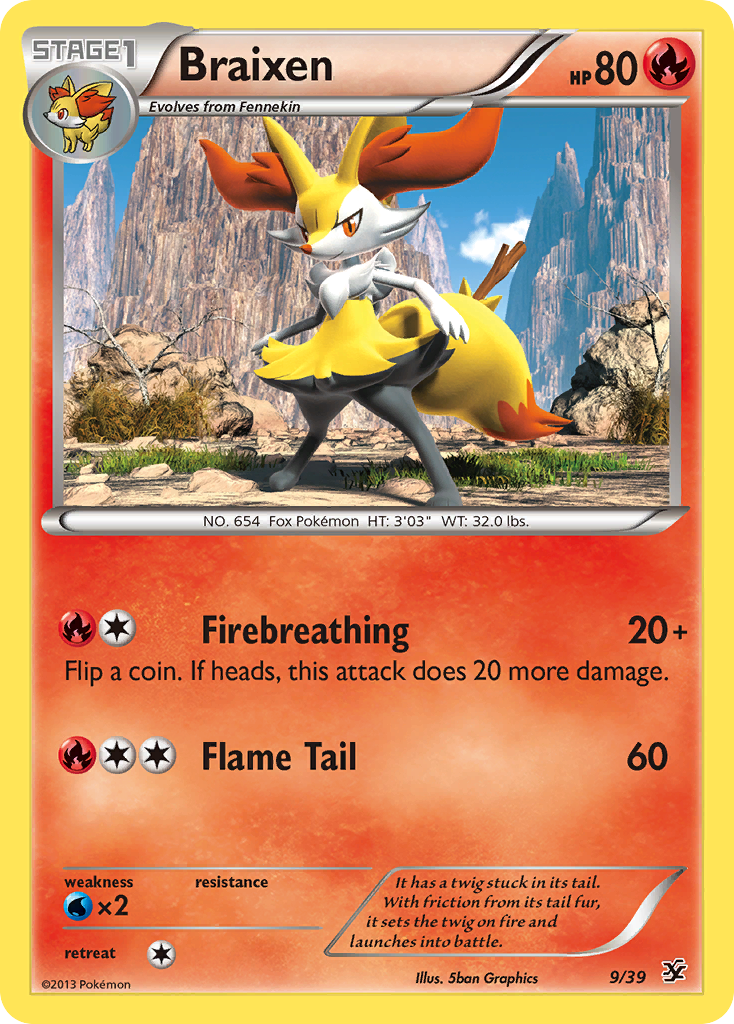 Braixen (9/39) [XY: Conjunto inicial de Kalos] 