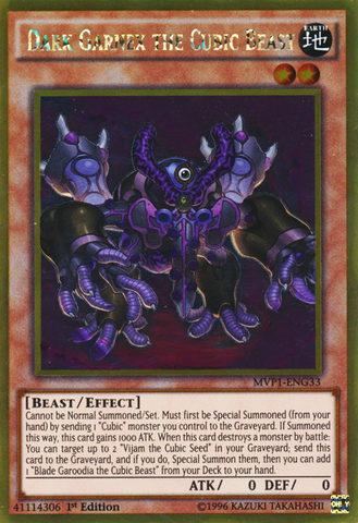 Dark Garnex la Bestia Cúbica [MVP1-ENG33] Oro Raro 